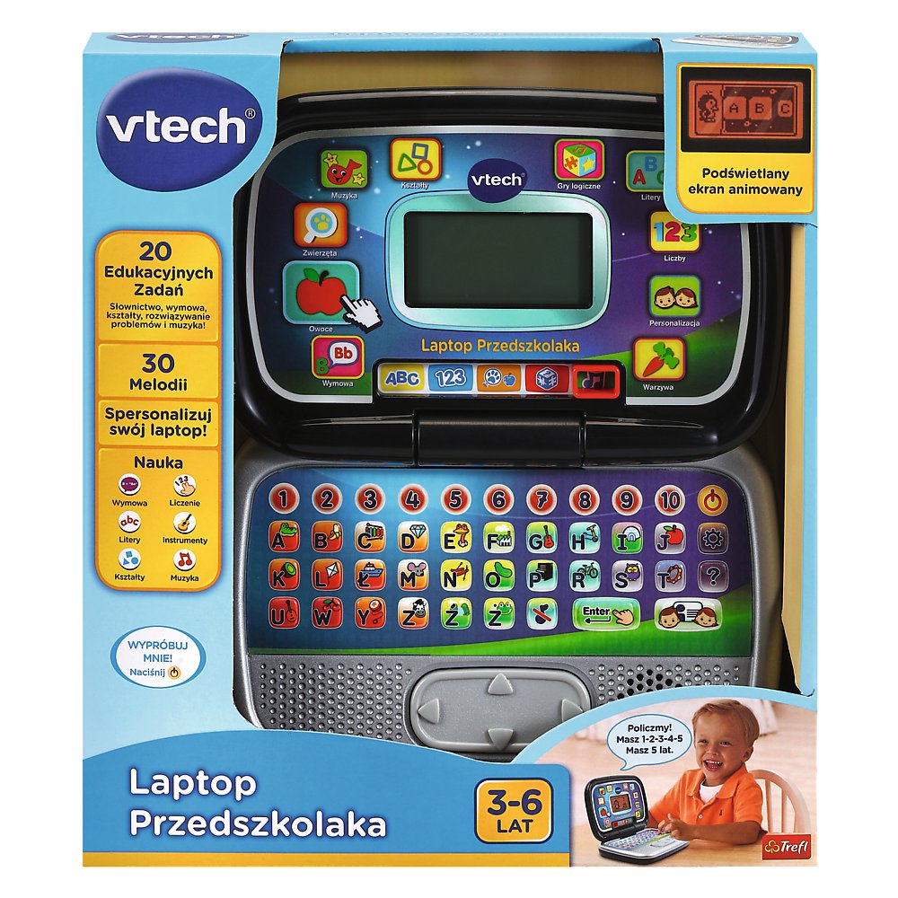 Zdjęcia - Zabawki interaktywne Trefl Vtech, laptop przedszkolaka, zabawka interaktywna 