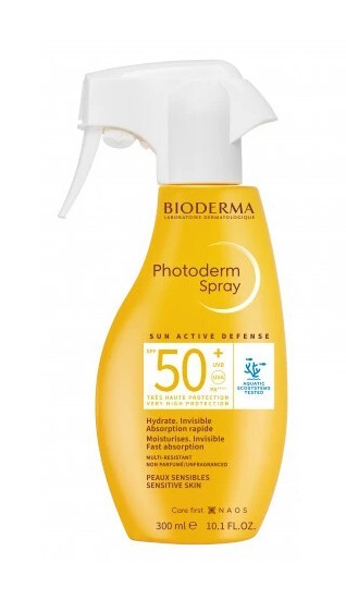 Bioderma Photoderm Spray SPF 50 Lekki spray do ciała, 300 ml