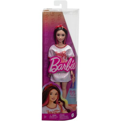 Barbie Fashionistas. Lalka Sukienka kropki HRH12 Mattel