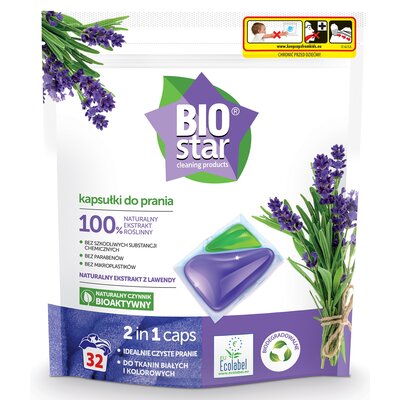 BIOstar BIOstar Kapsułki do prania 2w1 32szt