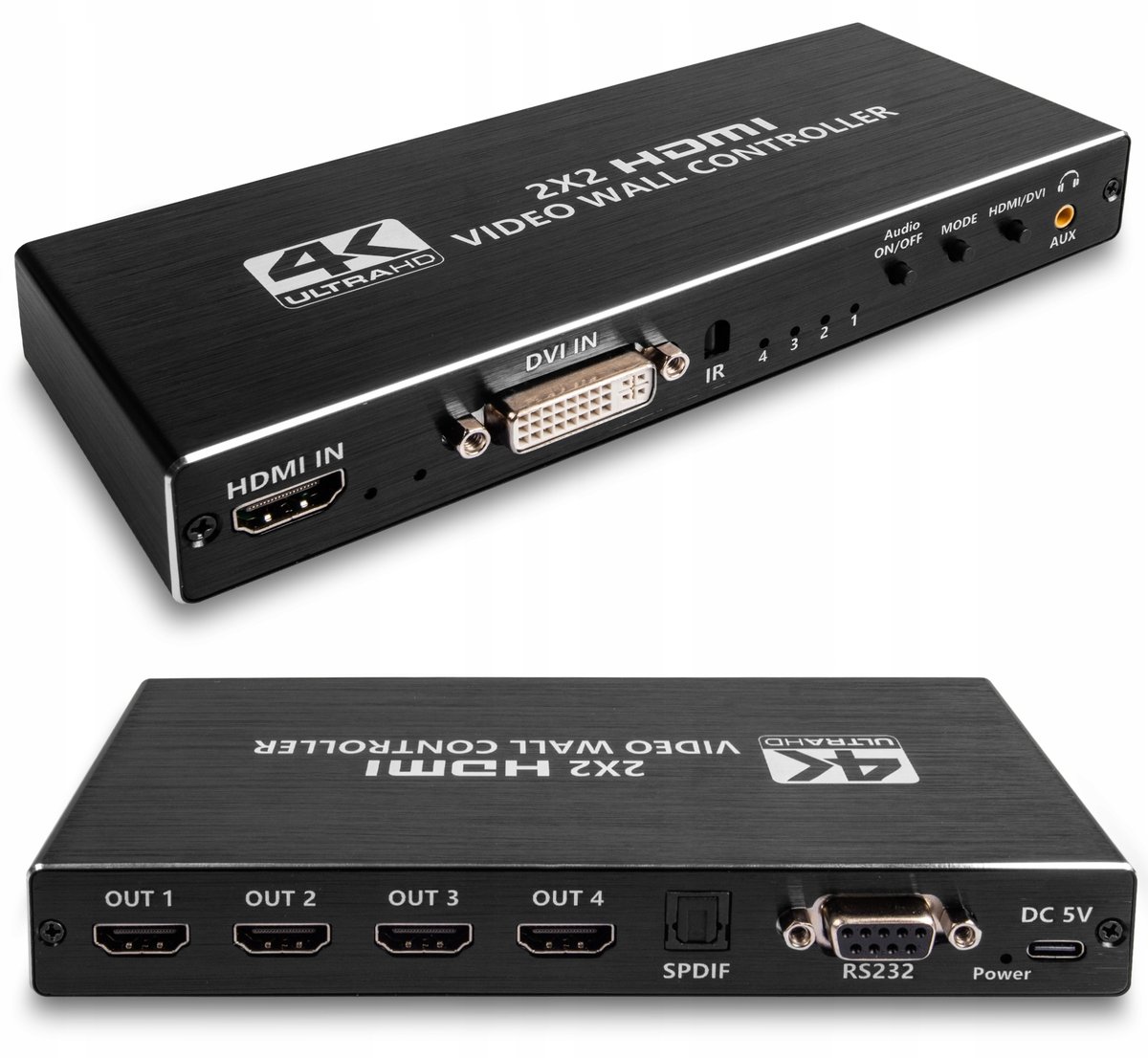 KONTORLER ŚCIANY VIDEO WALL HDMI 2X2 ROZGAŁĘŹNIK