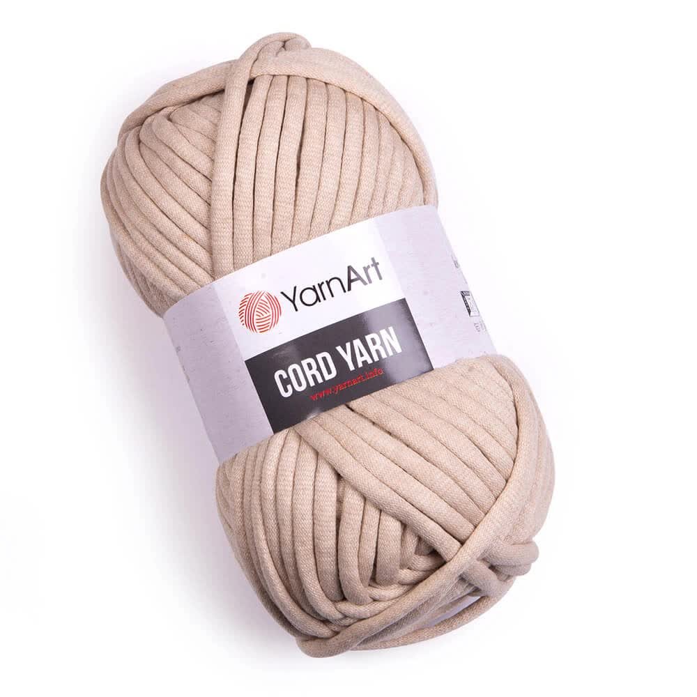 Włóczka Mini Marshmallow Z Wypełnieniem Yarnart Cord Yarn Nr 753 Beżowy 73M