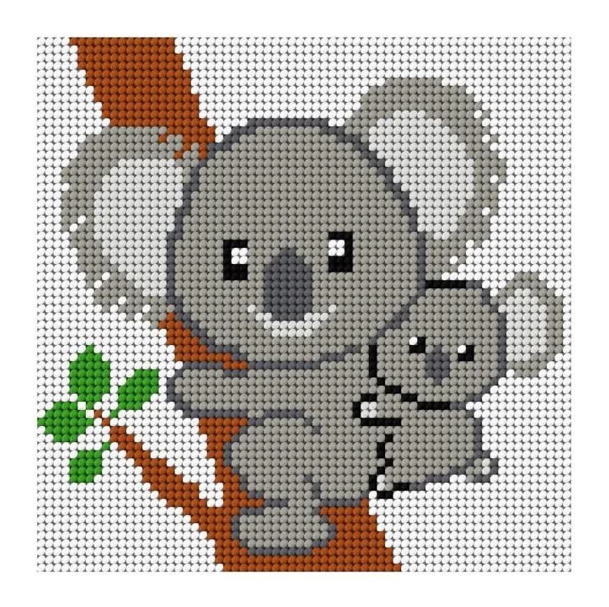 Kanwa z nadrukiem miś koala (1045)