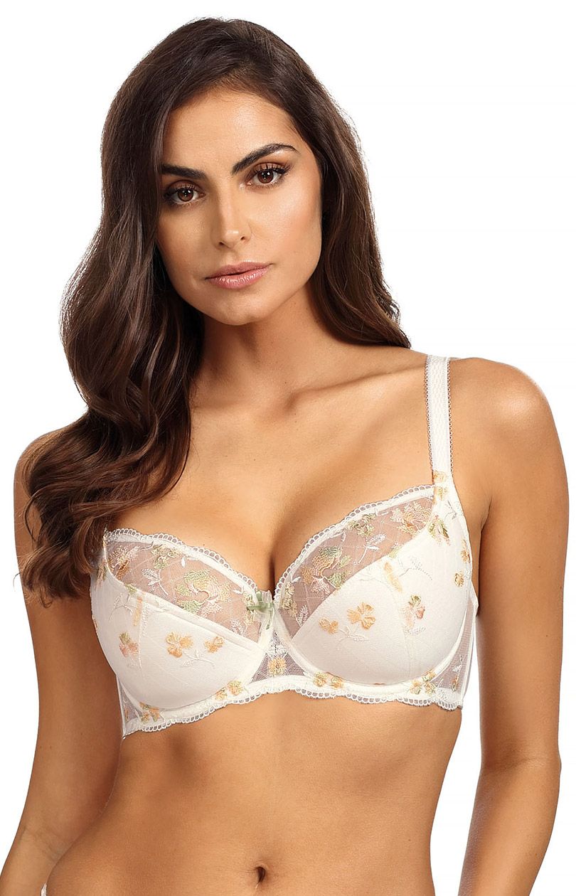 Tamal B150 biustonosz semi soft, Kolor ecru, Rozmiar 65E, Ewa Bien - Primodo.com