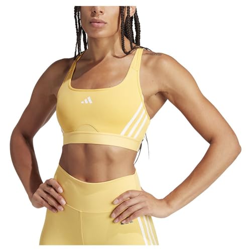 adidas Damski biustonosz sportowy Powerreact Train Medium Support 3Stripes Bra (SAB)