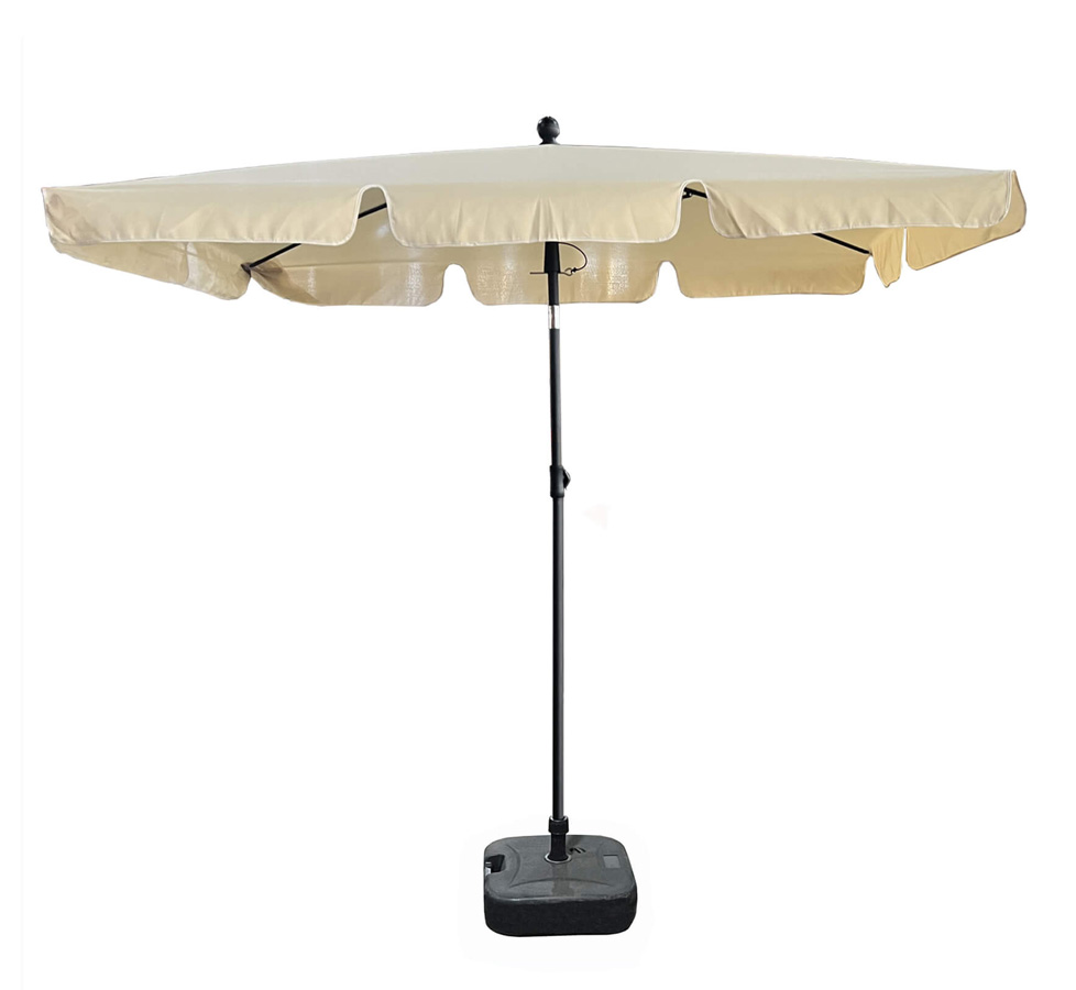 Beżowy Parasol Plażowy Ze Zmianą Kąta Nachylenia Veriso