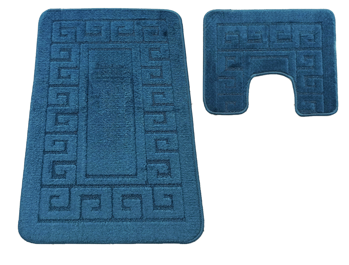 Komplet granatowych chodników do łazienki S5-D62