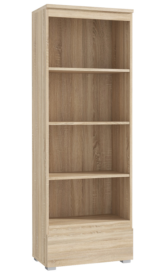 Klasyczny regał z szufladą dąb sonoma K3-G50