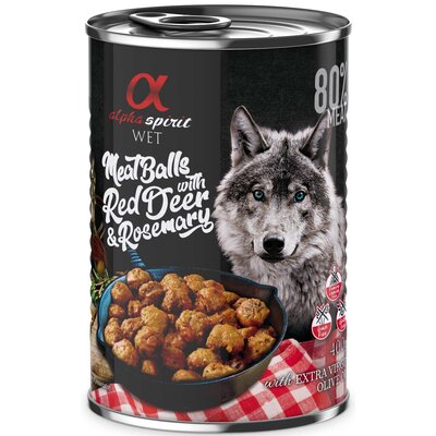 Alpha Spirit Mięsne klopsiki z jeleniem i rozmarynem 400g 23260-uniw