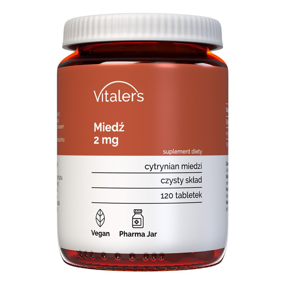Vitaler's, Copper (Miedź) 2 mg, 120 tab.