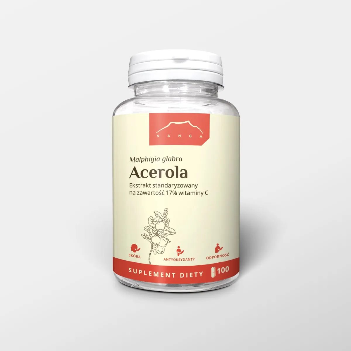 Nanga, Acerola Ekstrakt 500 Mg,  Suplement diety, 100 kaps.