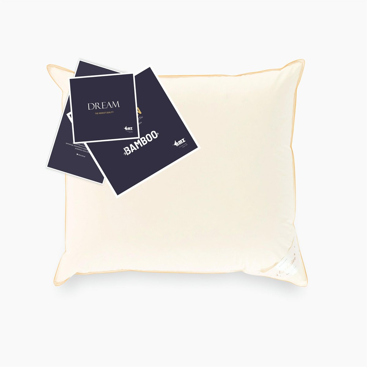 Poduszka puchowa 70x80 Dream firm 1350g kremowa