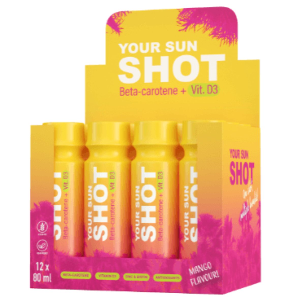 Your Sun Shot Mango Z Wit. D3 Drinki Do Opalania 12x80ml
