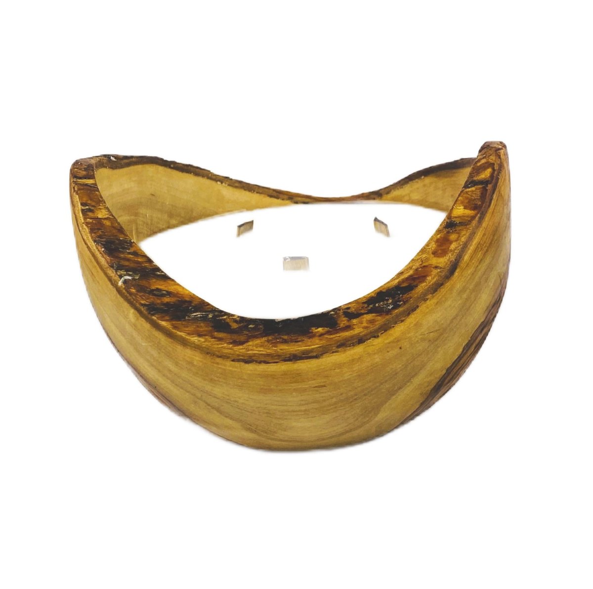 Naturalna świeca zapachowa w drewnie DMIR18 - orientalny -złoto bursztynu