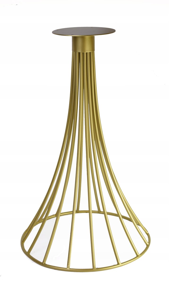 Noga metalowa, złota podstawa do stołu 72 cm stół