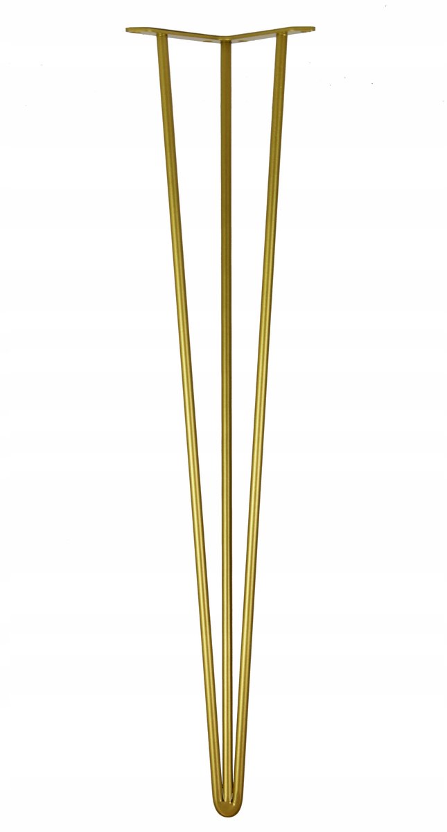 Noga metalowa Hairpin Original 72 cm. Złota