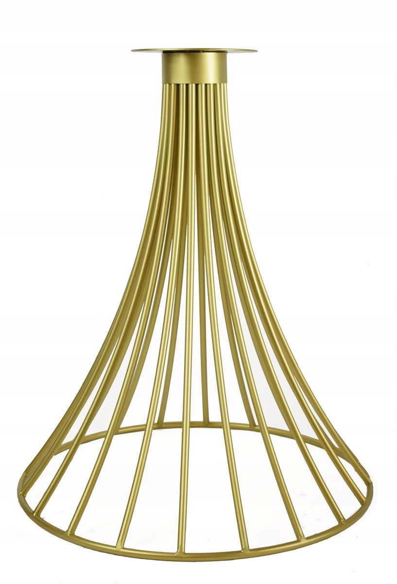 Noga metalowa, złota podstawa do stołu 60 cm stół