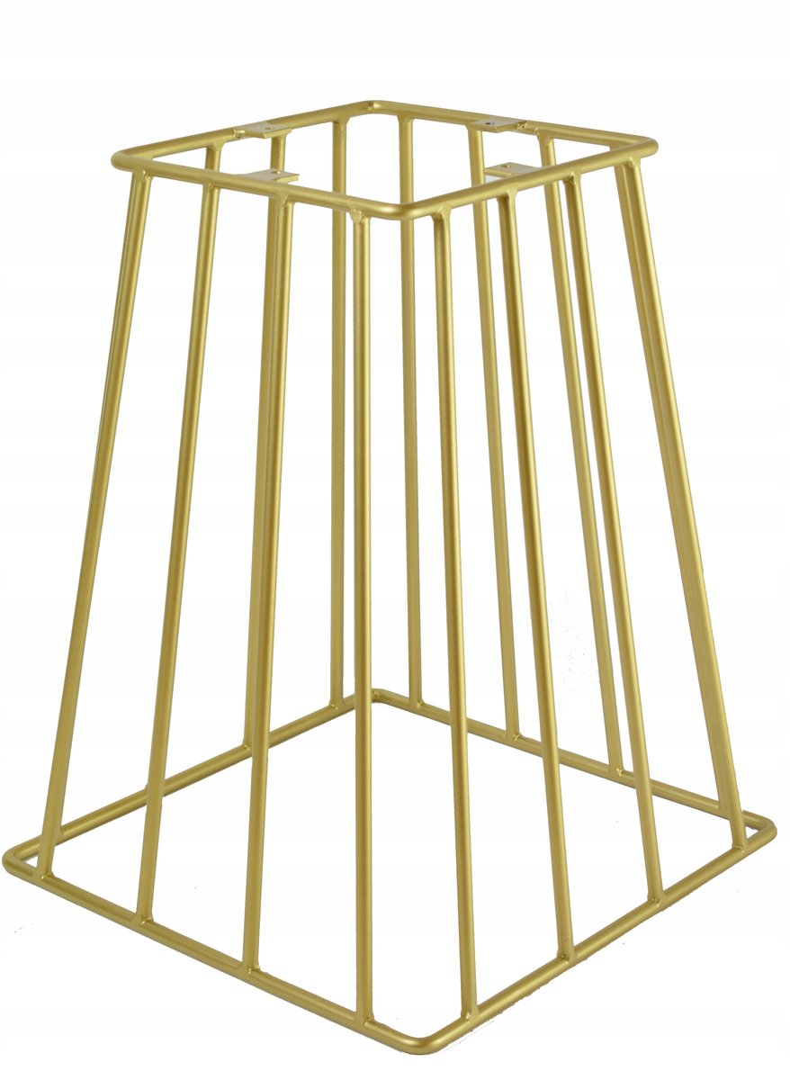 Noga metalowa, złota do stołu 48 cm, pręt 8 mm