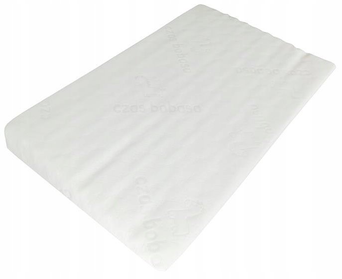 PODUSZKA KLIN DO ŁÓŻECZKA + POSZEWKA DLA NIEMOWLĄT 60x38CM CZAS BOBASA