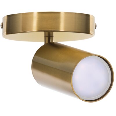 Kinkiet pojedynczy złoty sufitowy ścienny Activejet SPECTRA reflektor GU10 do salonu