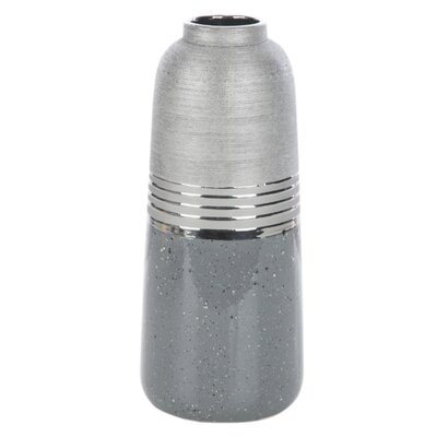 Wazon EUROFIRANY Neli 01 15 x 36 cm Srebrny