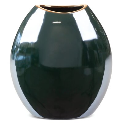 Eurofirany Wazon ceramiczny Amora wys. 25 cm zielony