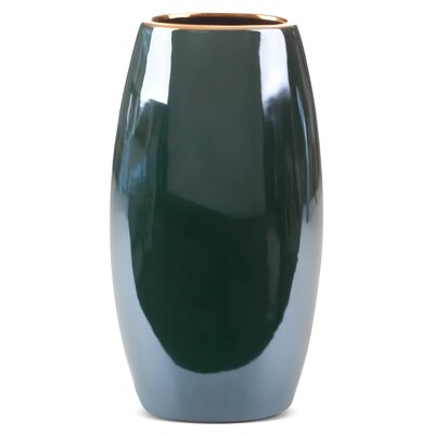 Eurofirany Wazon ceramiczny Amora wys. 35 cm zielony