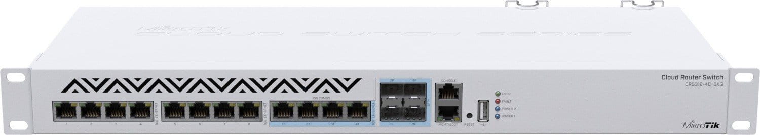 MikroTik Cloud Router Switch CRS312-4CPL8XG-RM