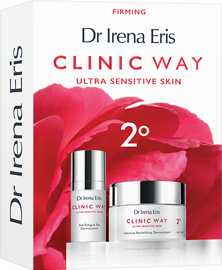 Zestaw Dr Irena Eris Clinic Way 2° Dermokrem Intensywnie Rewitalizujący SPF20 - 50ml + 1°+2° Dermokrem Pod Oczy Redukujący Objawy Zmęczenia -15ml