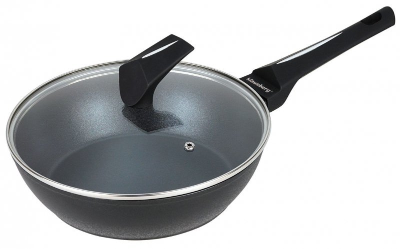 SK PATELNIA GŁĘBOKA Z POWŁOKĄ MARMUROWĄ NON-STICK 24CM KLAUSBERG KB-7691 emix