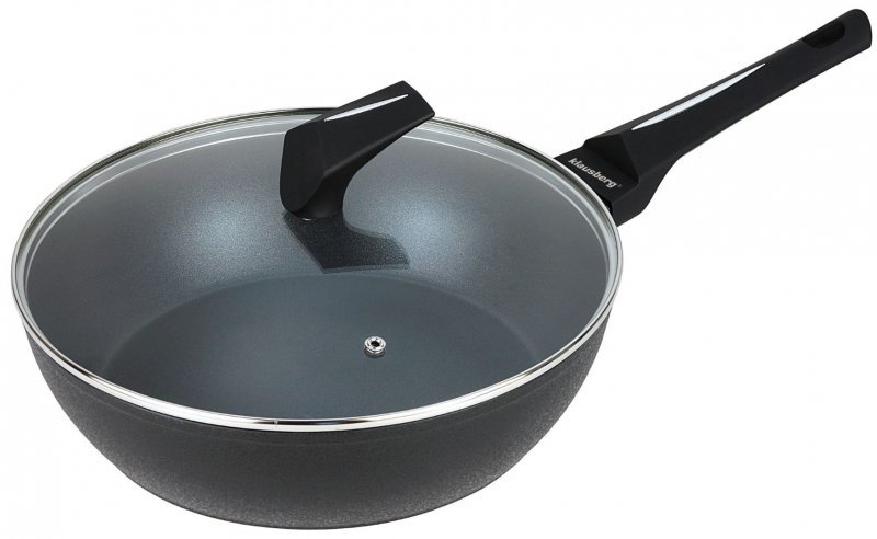 SK PATELNIA GŁĘBOKA Z POWŁOKĄ MARMUROWĄ NON-STICK 28CM KLAUSBERG KB-7692 emix