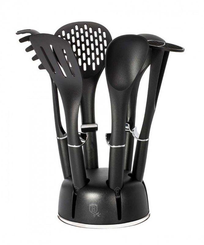 SK ZESTAW PRZYBORÓW KUCHENNYCH 7 EL. BERLINGER HAUS BLACK ROYAL BH-6218 emix