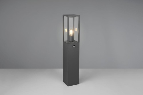 Garonne H80 lampa ogrodowa stojąca z czujnikiem ruchu 1XE27 antracyt 401869142