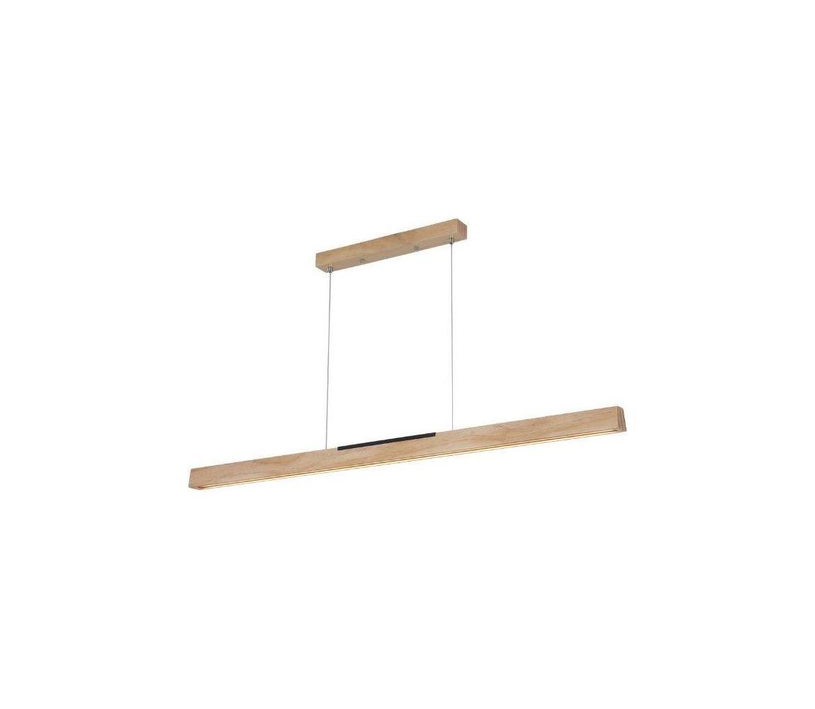 LED Żyrandol na lince LED/22W/230V 4000K 120 cm sosna/solidne drewno