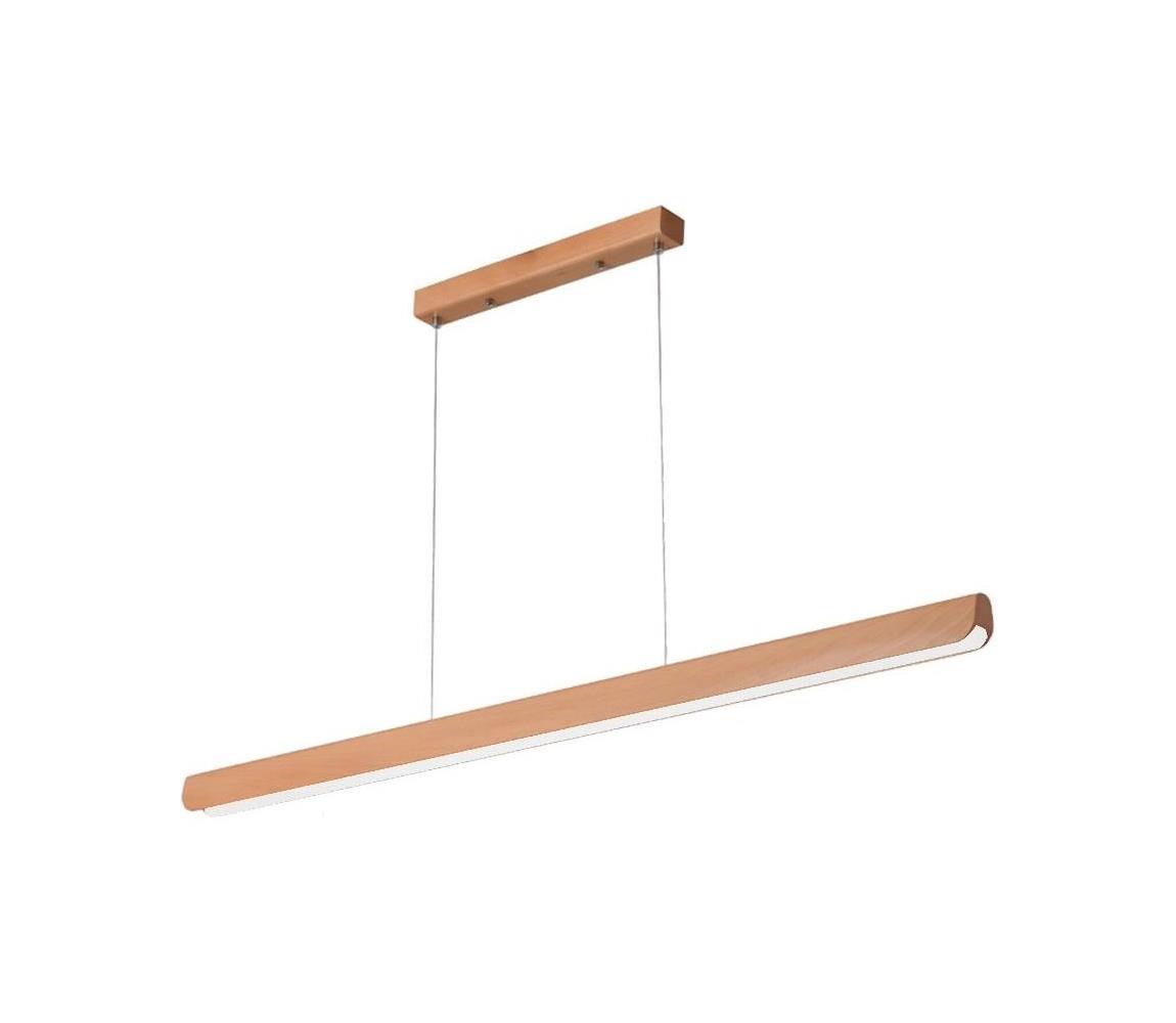 LED Żyrandol na lince LED/26W/230V 4000K 150 cm buk/solidne drewno