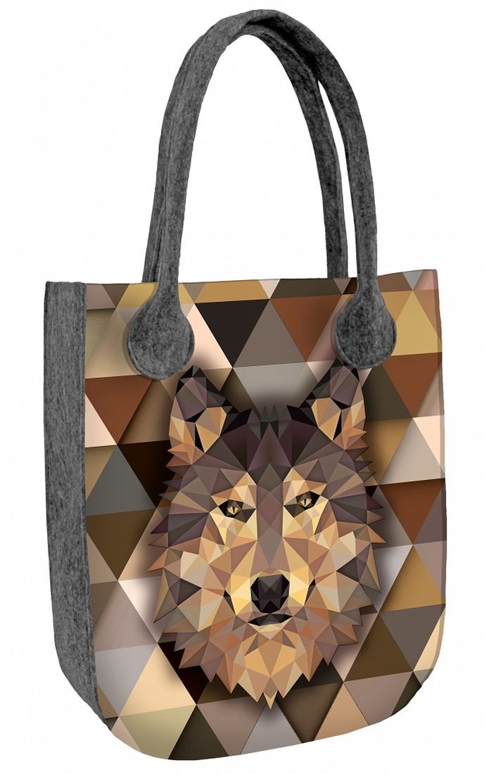 Sunlovers, Torba filcowa City, Wolf, 42x35x10 cm
