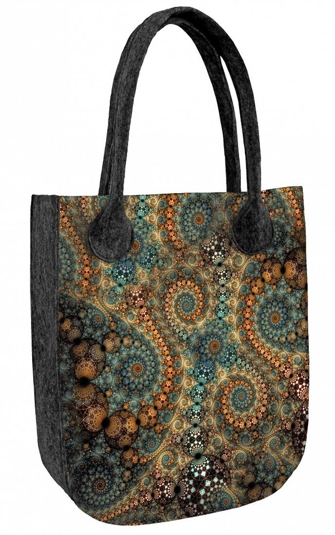 Sunlovers, Torba filcowa City, Antracyt Hypnotic, 42x35x10 cm
