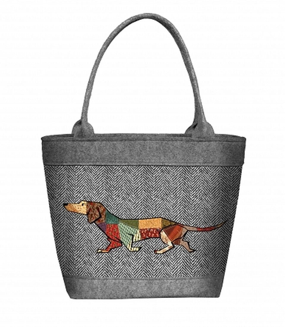 Sunlovers, Torba filcowa Polo, Joker Pies Jamnik, 10x28x28 cm