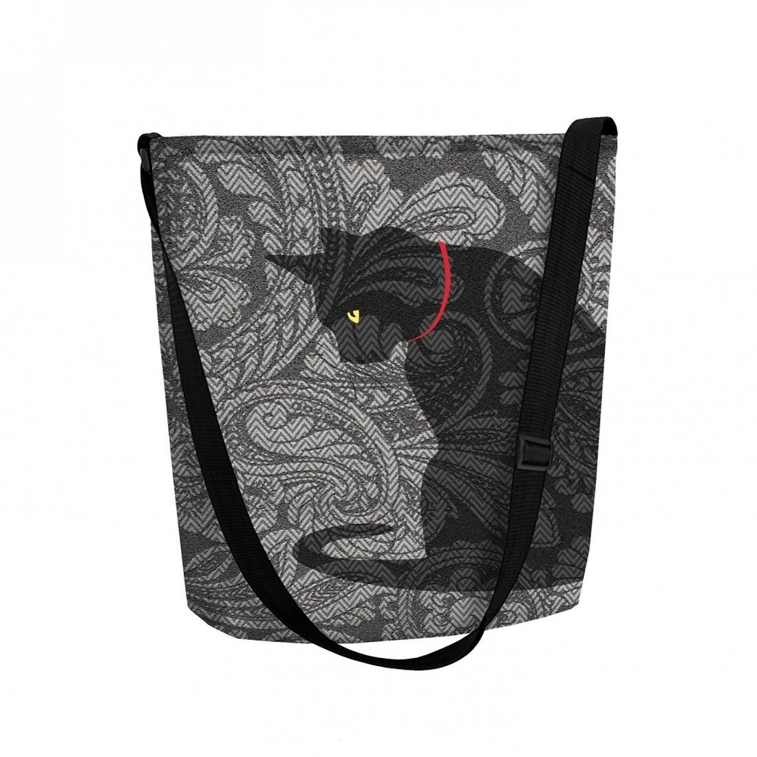 Sunlovers, Torba/listonoszka filcowa Funky, Kot Kleks, 32x25x10 cm
