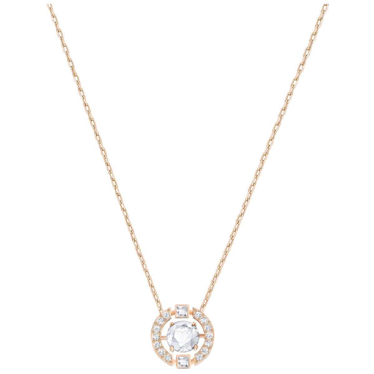 Swarovski, Naszyjnik, Sparkling Dance Round Necklace, White, 5272364