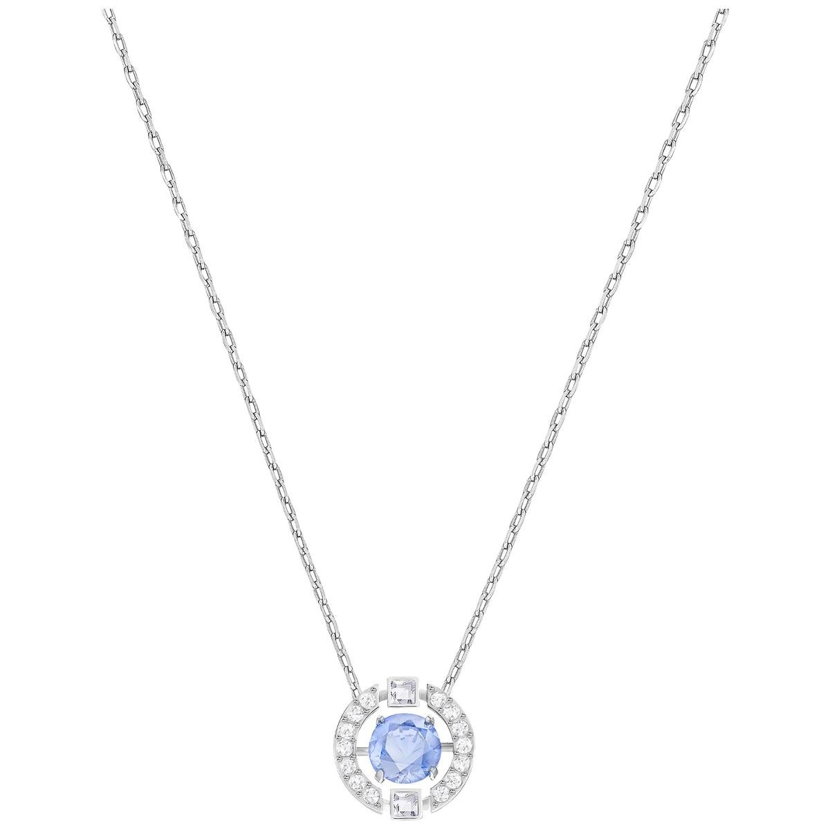 Swarovski, Naszyjnik, Sparkling Dance Round Necklace, Blue, 5279425