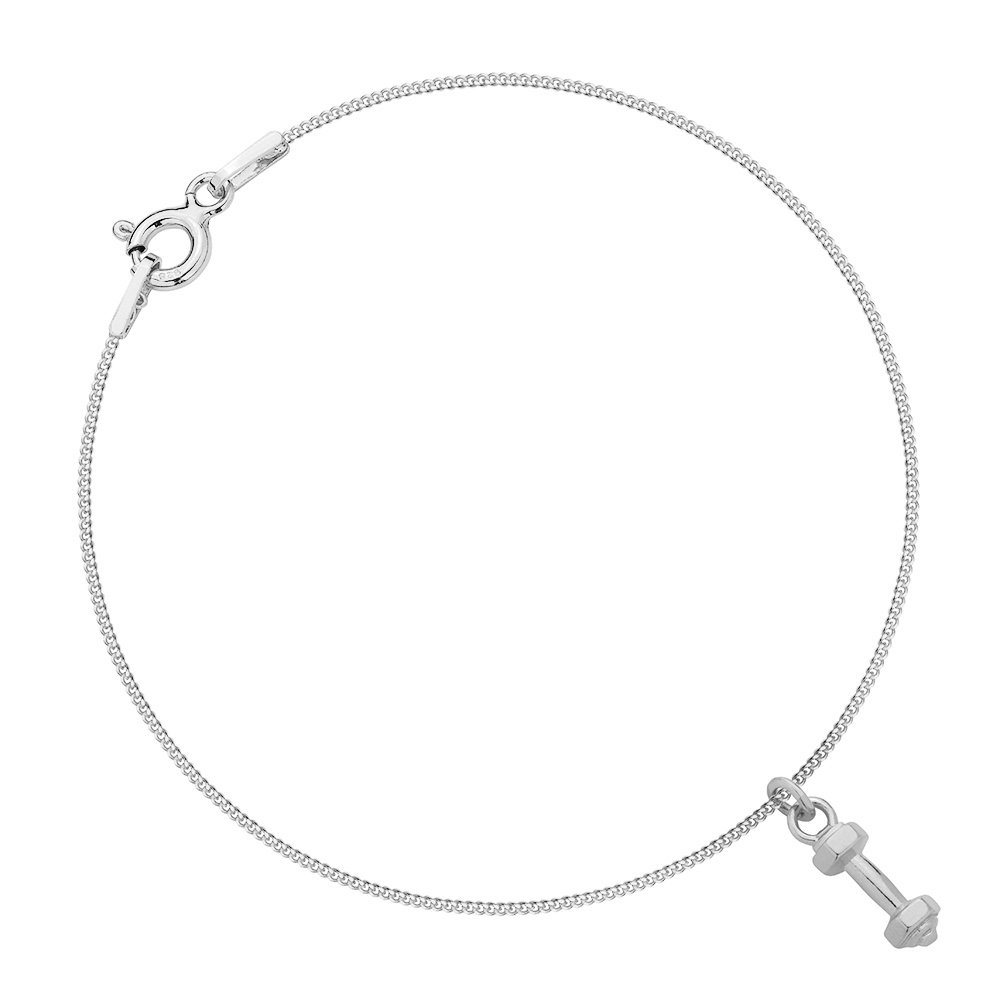 MYNESS Bransoletka z hantlem, rozmiar 18 cm