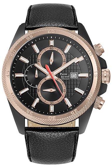 Zegarek kwarcowy PIERRE RICAUD P91014.K214CH, męski, WR100