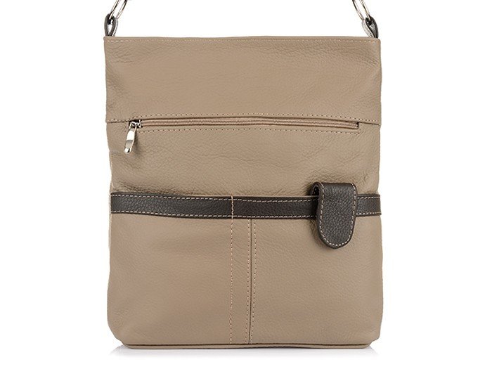 Krateczka, Skórzana Listonoszka, G67, brązowo-czarna