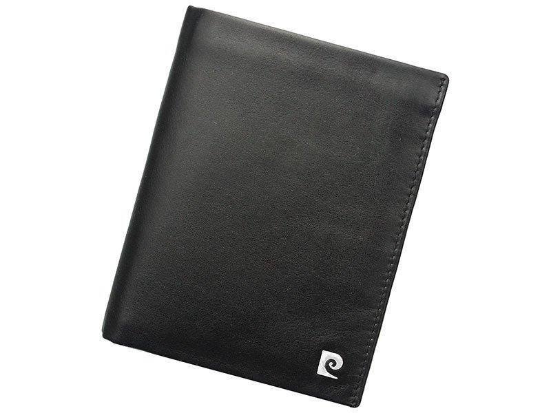 Pierre Cardin, Portfel skórzany męski Sahara, czarny, TILAK03 331