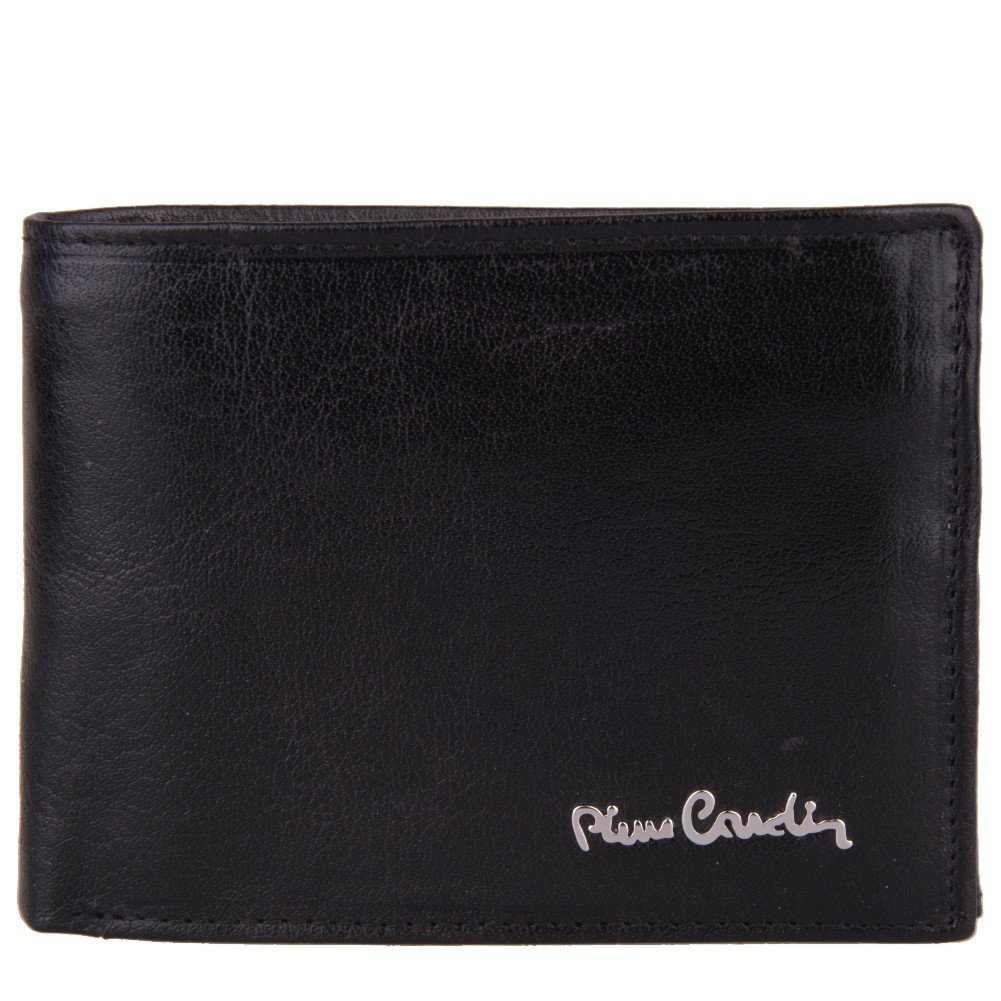 Pierre Cardin, Portfel skórzany męski Fossil, czarny, TILAK12 325