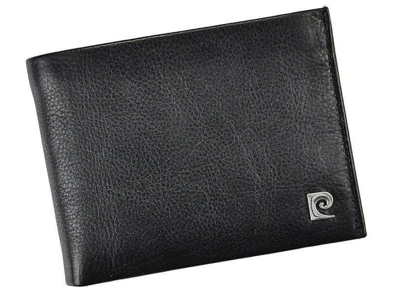 Pierre Cardin, Portfel skórzany męski, czarny, SAHARA TILAK03 8806