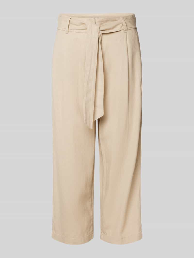 Spodnie materiałowe z paskiem w talii model ‘CARO’