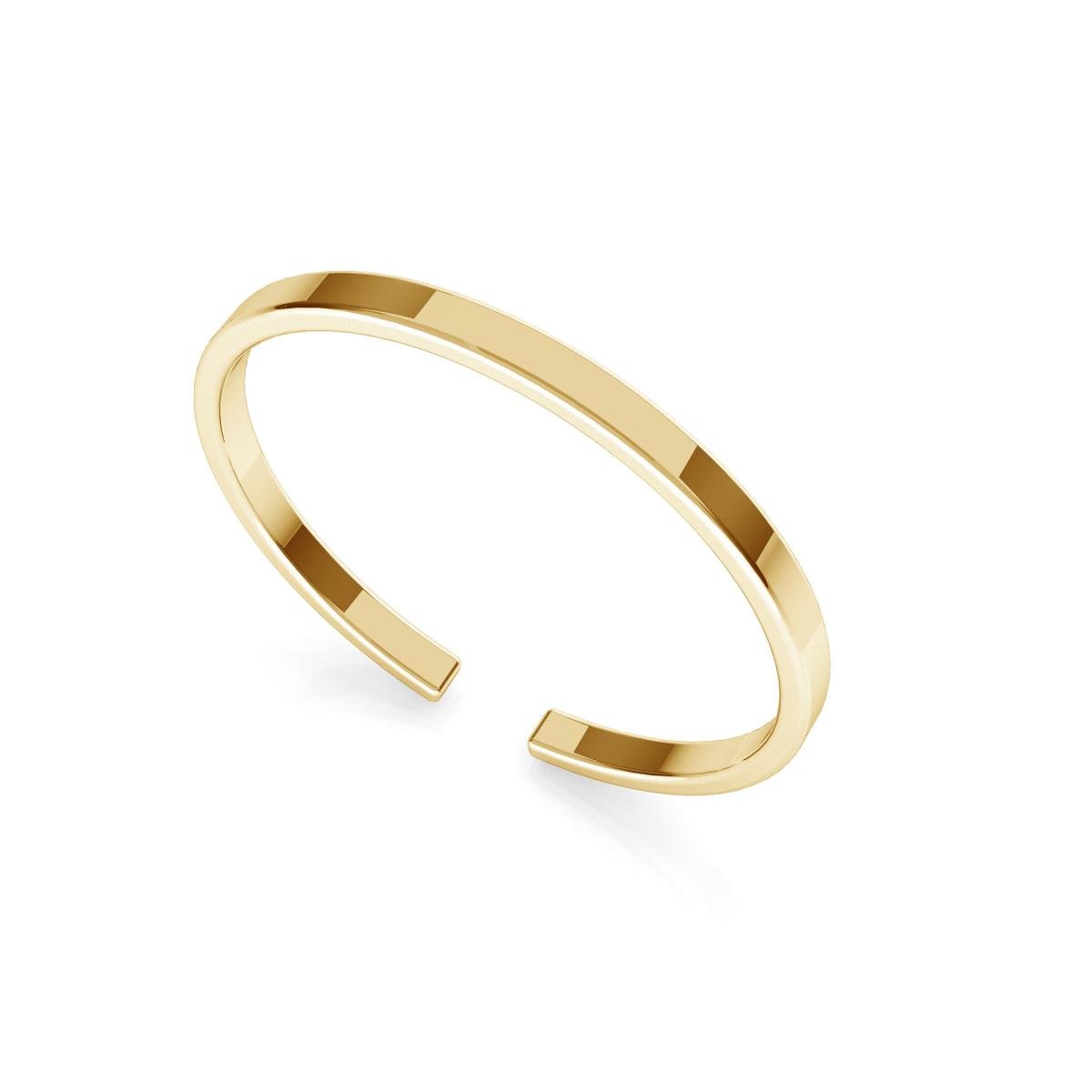 Srebrny pierścionek separator My RING™, srebro 925 : Srebro - kolor pokrycia - Pokrycie żółtym 18K złotem
