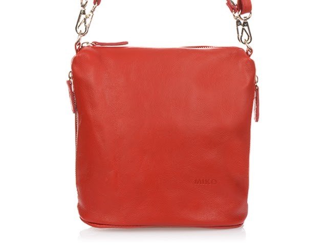 Vera Pelle, Torebka damska skórzana, listonoszka, T85